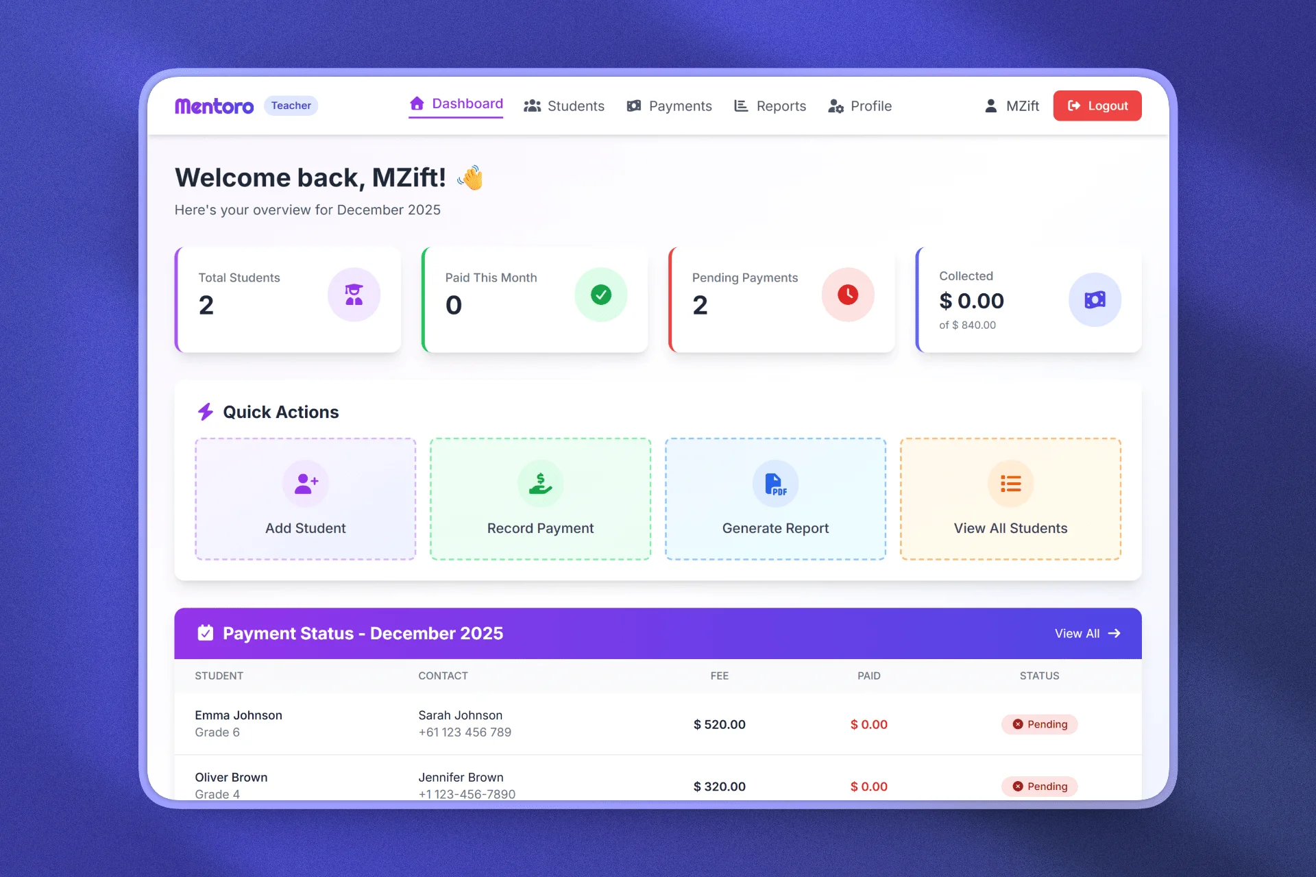 Mentoro (Personal use)