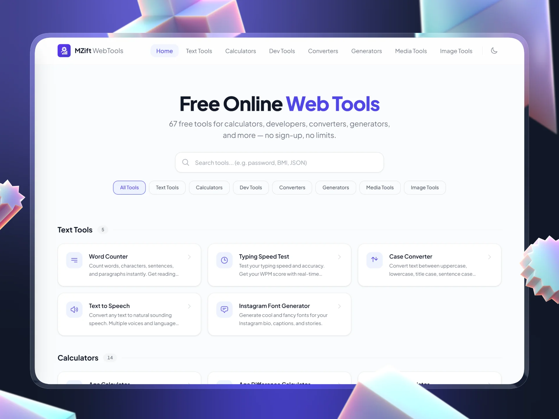 MZift Web Tools (v2)